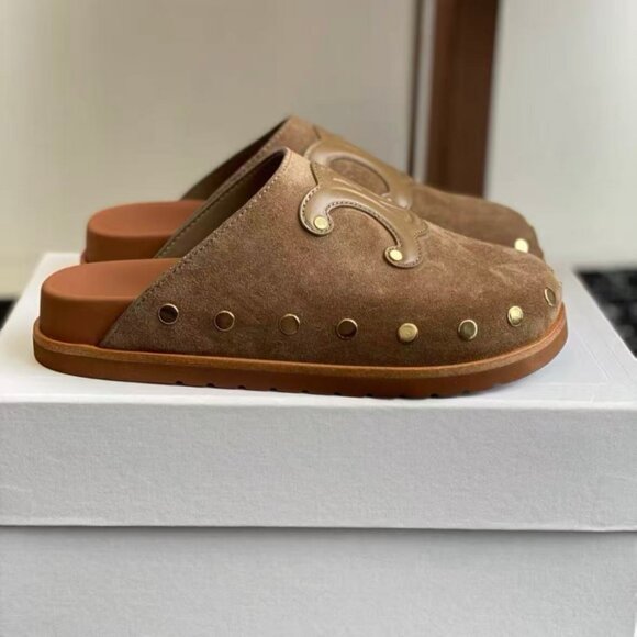 Celine Triumph Half-Slip Mule Sandals – Stylish Slide-On Shoes - Picture 1 of 7